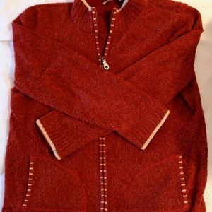 Christopher Banks Zip Front Sweater